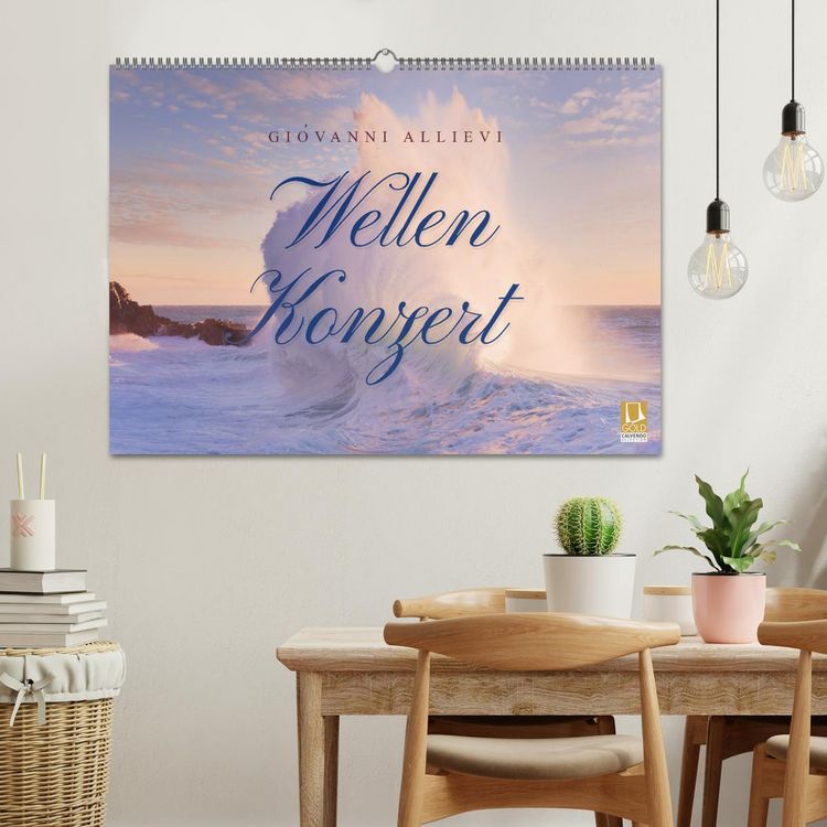 Produktbild: Wellen Konzert (Wandkalender 2026 DIN A2 quer), CALVENDO Monatskalender