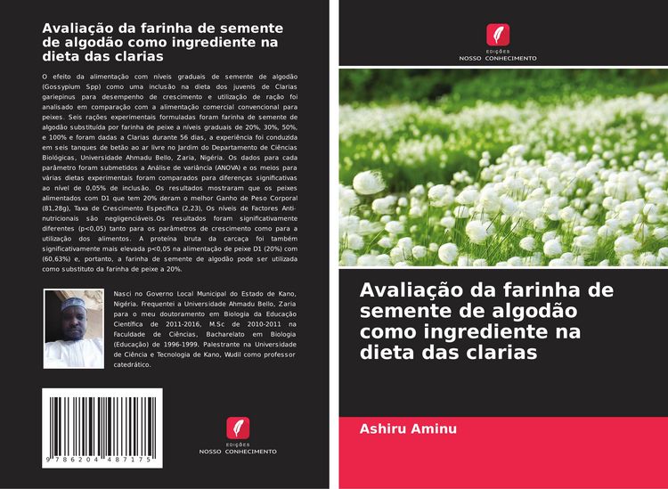 Produktbild: Avalia&ccedil;&atilde;o da farinha de semente de algod&atilde;o como ingrediente na dieta das clarias