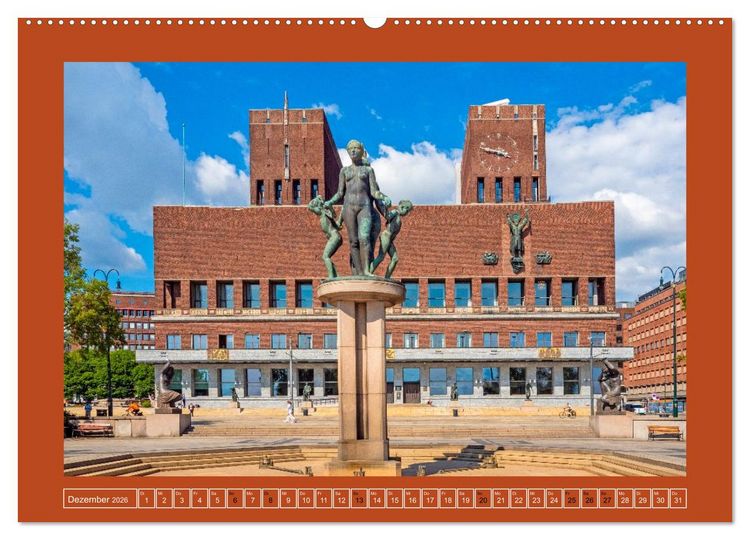 Produktbild: Oslo - Stadt am Fjord (Wandkalender 2026 DIN A2 quer), CALVENDO Monatskalender
