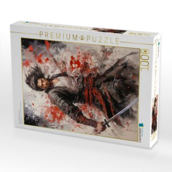 Produktbild: CALVENDO Puzzle Der willensstarke Samurai | 1000 Teile Lege-Gr&ouml;&szlig;e 64x48cm Foto-Puzzle f&uuml;r gl&uuml;ckliche Stunden