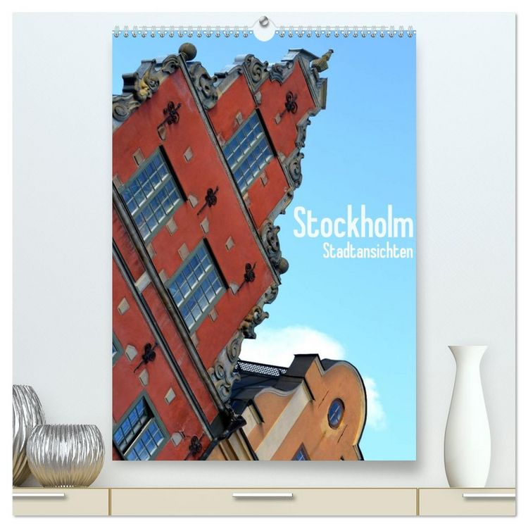 Produktbild: Stockholm - Stadtansichten (hochwertiger Premium Wandkalender 2026 DIN A2 hoch), Kunstdruck in Hochglanz