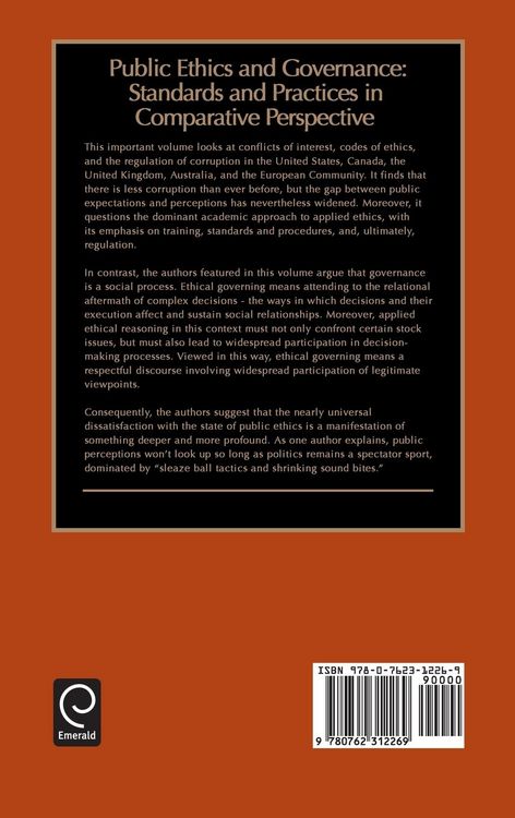 Produktbild: Public Ethics and Governance