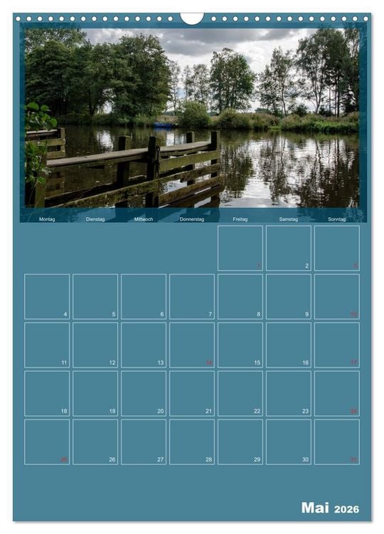 Produktbild: Worpswede - K&uuml;nstlerdorf unter weitem Himmel (Wandkalender 2026 DIN A3 hoch), CALVENDO Monatskalender