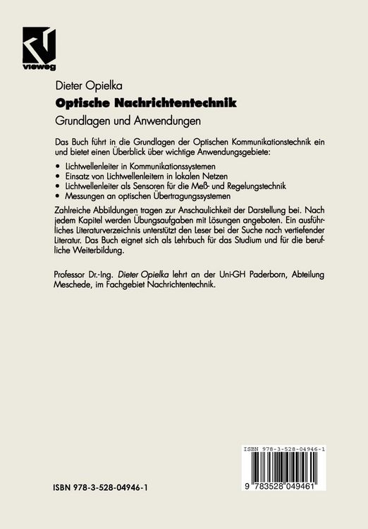 Produktbild: Optische Nachrichtentechnik