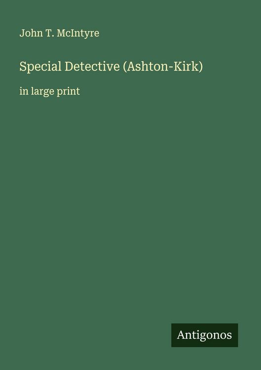 Produktbild: Special Detective (Ashton-Kirk)
