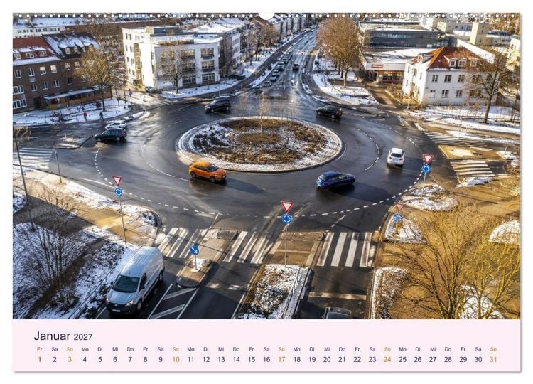 Produktbild: Roundabouts - Kreisverkehre (Wandkalender 2027 DIN A2 quer), CALVENDO Monatskalender