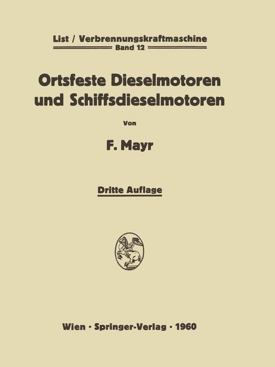 Produktbild: Ortsfeste Dieselmotoren und Schiffsdieselmotoren