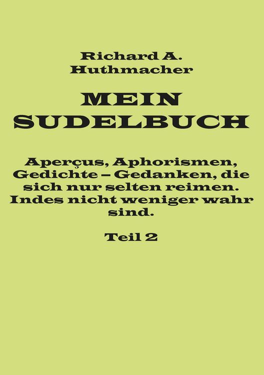 Produktbild: Mein Sudelbuch, Teil 2