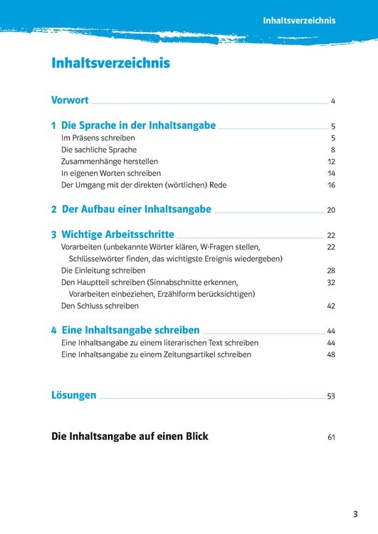 Produktbild: Klett 10-Minuten-Training Deutsch Aufsatz Inhaltsangabe 6. - 8. Klasse