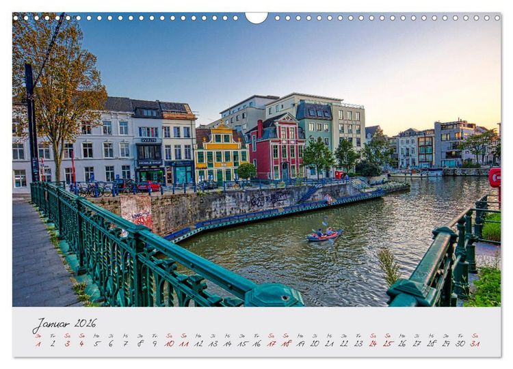 Produktbild: Belgien - Grafschaft Flandern (Wandkalender 2026 DIN A3 quer), CALVENDO Monatskalender
