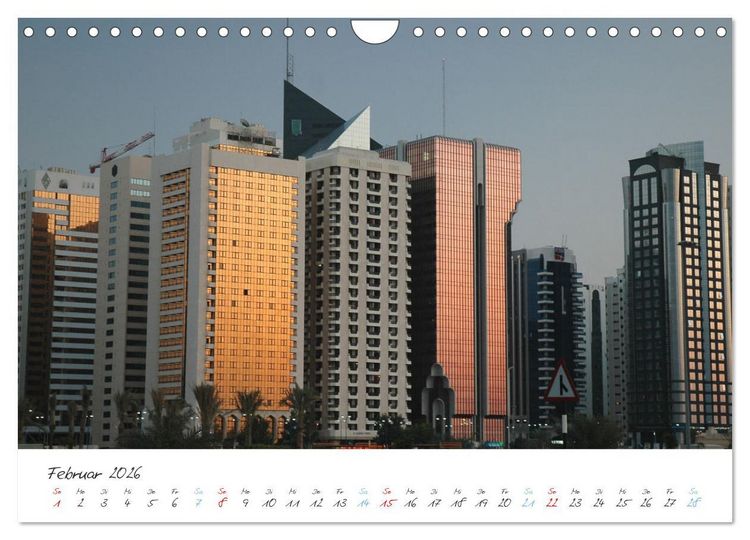 Produktbild: Abu Dhabi, eine Stadt der Zukunft. (Wandkalender 2026 DIN A4 quer), CALVENDO Monatskalender