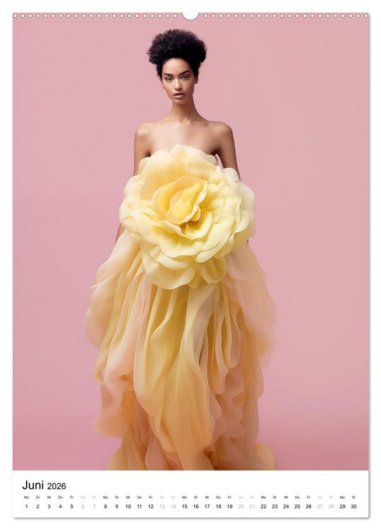 Produktbild: Floral Couture (hochwertiger Premium Wandkalender 2026 DIN A2 hoch), Kunstdruck in Hochglanz