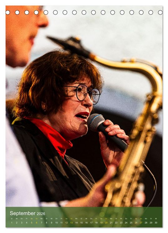 Produktbild: Jazz and more in Weimar (Tischkalender 2026 DIN A5 hoch), CALVENDO Monatskalender