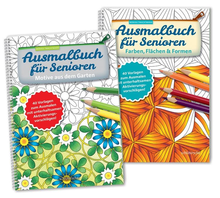 Produktbild: Ausmalbuch f&uuml;r Senioren Bd. 1 u. 2 im SET