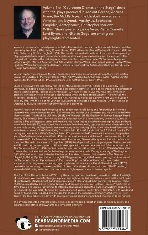 Produktbild: Courtroom Dramas on the Stage Vol 2 (hardback)