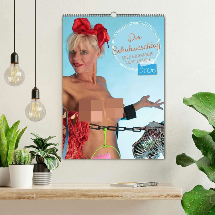 Produktbild: Der Schuhwaschtag (Wandkalender 2026 DIN A2 hoch), CALVENDO Monatskalender