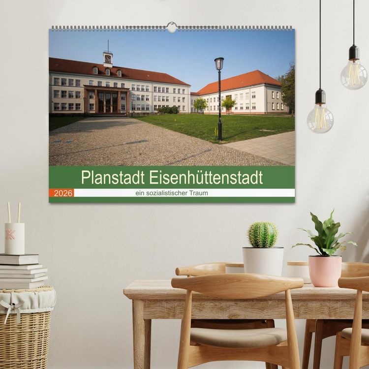 Produktbild: Planstadt Eisenh&uuml;ttenstadt - ein sozialistischer Traum (Wandkalender 2026 DIN A2 quer), CALVENDO Monatskalender