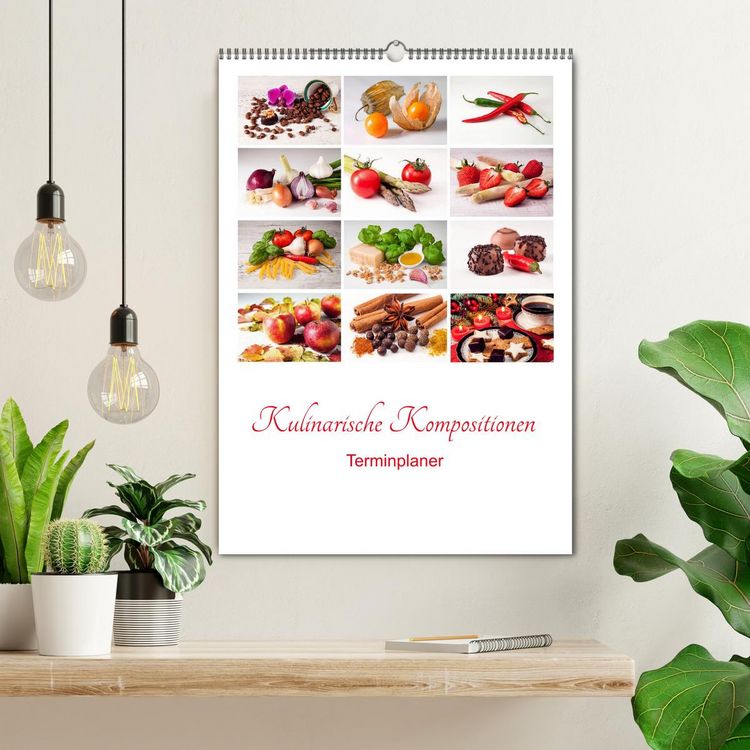 Produktbild: Kulinarische Kompositionen - Terminplaner (Wandkalender 2026 DIN A2 hoch), CALVENDO Monatskalender