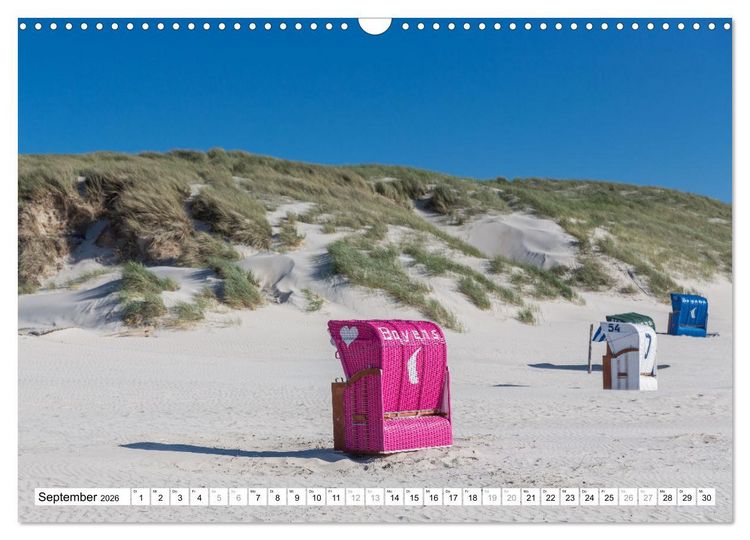 Produktbild: Amrum - Perle im nordfriesischen Wattenmeer (Wandkalender 2026 DIN A3 quer), CALVENDO Monatskalender