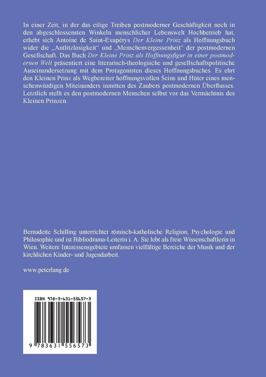 Produktbild: Der Kleine Prinz als Hoffnungsfigur in einer postmodernen Welt