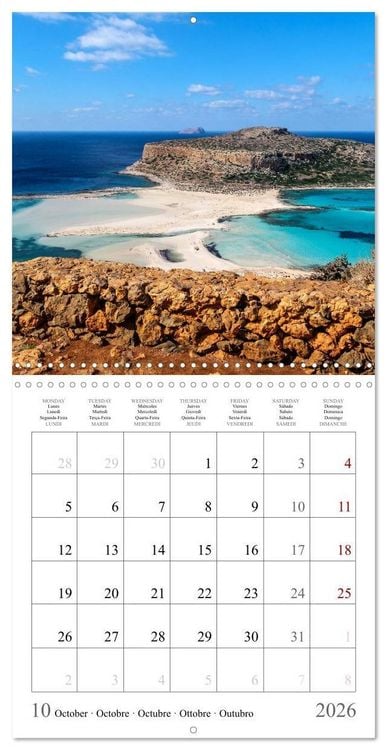 Produktbild: Europe's finest travel spots - Island Edition (Wall Calendar 2026 12 &times; 12 Inch) CALVENDO 12 Month Wall Calendar
