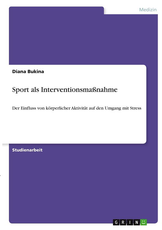 Produktbild: Sport als Interventionsma&szlig;nahme