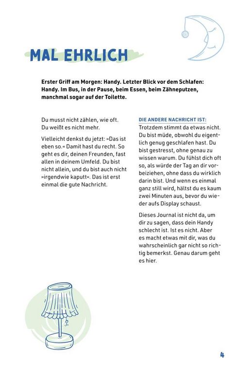 Produktbild: Journal Heft - Reset f&uuml;r deinen Kopf - Wer bist du ohne Handy?
