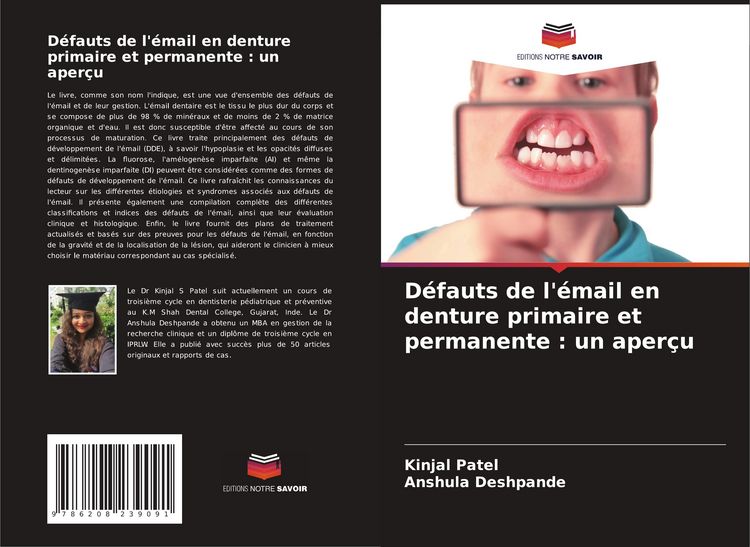 Produktbild: D&eacute;fauts de l'&eacute;mail en denture primaire et permanente : un aper&ccedil;u