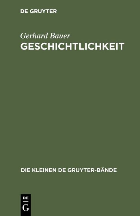 Produktbild: Geschichtlichkeit