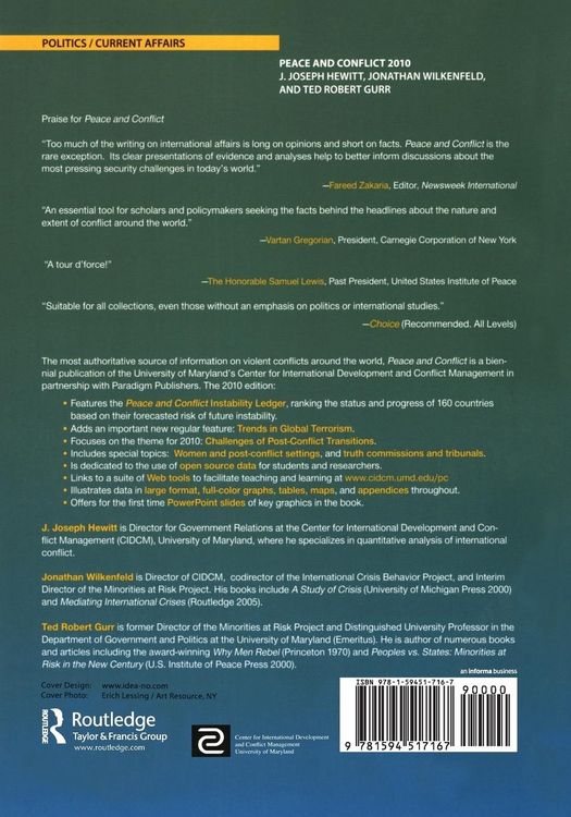 Produktbild: Peace and Conflict 2010
