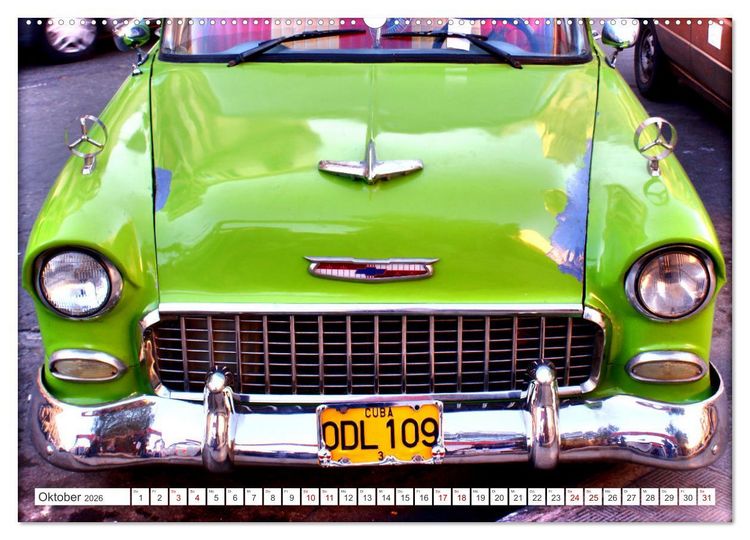 Produktbild: CHEVY '55 - Ein US-Oldtimer in Kuba (Wandkalender 2026 DIN A2 quer), CALVENDO Monatskalender