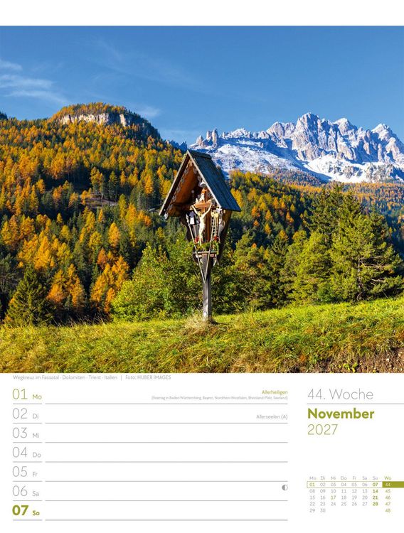 Produktbild: Faszination Alpenwelt Wochenplaner Kalender 2027
