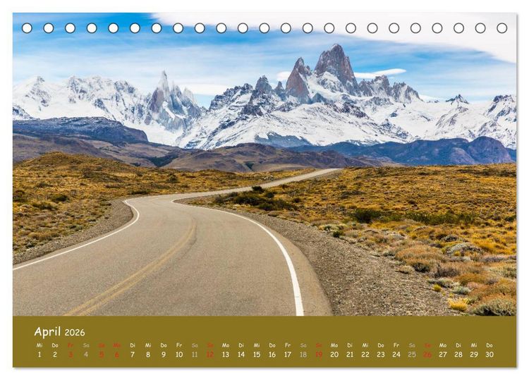 Produktbild: Patagonien 2026 - Traumziel in den Anden (Tischkalender 2026 DIN A5 quer), CALVENDO Monatskalender