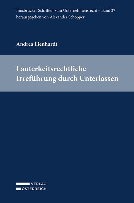 Produktbild: Lauterkeitsrechtliche Irref&uuml;hrung durch Unterlassen