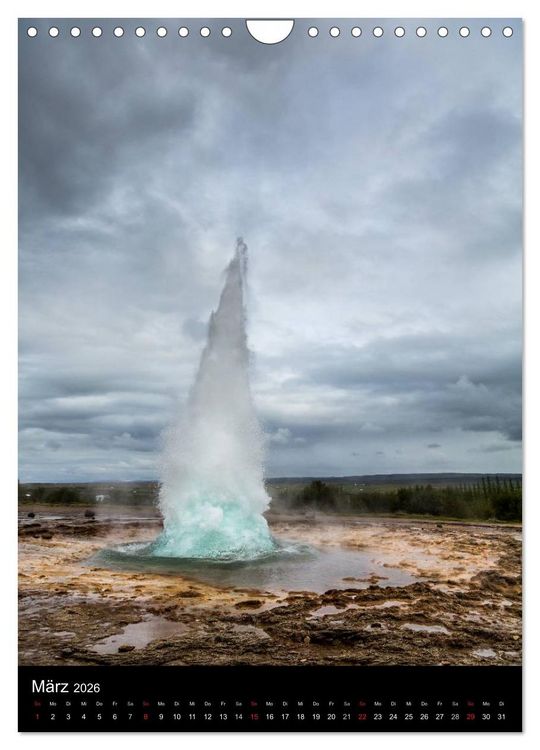 Produktbild: Island - Landschaften vom Wasser gepr&auml;gt (Wandkalender 2026 DIN A4 hoch), CALVENDO Monatskalender