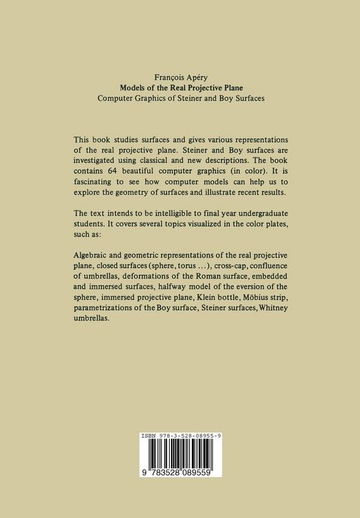 Produktbild: Models of the Real Projective Plane