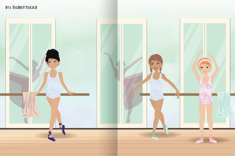 Produktbild: Sticker-Anziehpuppen &ndash; Ballerina