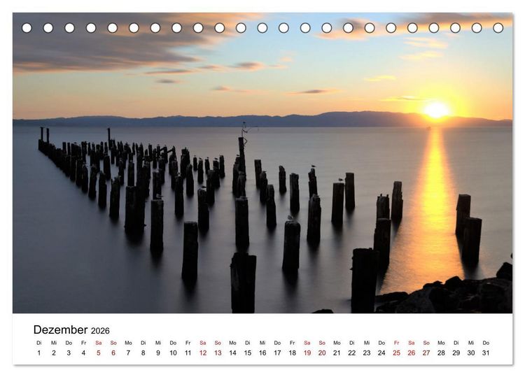 Produktbild: Neuseeland - Regionen Waikato und Bay of Plenty (Tischkalender 2026 DIN A5 quer), CALVENDO Monatskalender