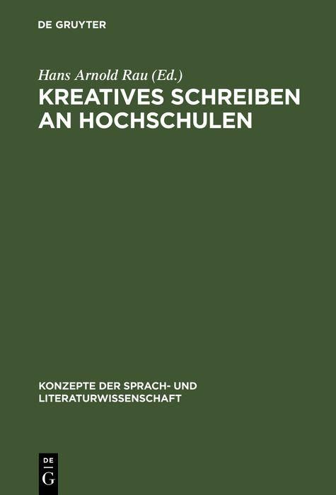 Produktbild: Kreatives Schreiben an Hochschulen