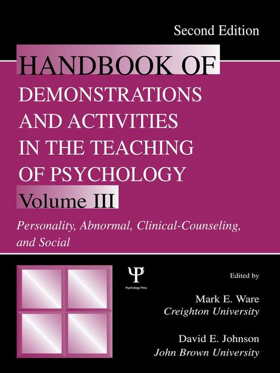 Produktbild: Handbook of Demonstrations and Activities in the Teaching of Psychology