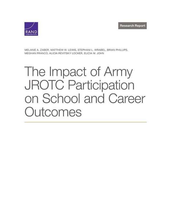 Produktbild: The Impact of Army Jrotc Participation on School and Career Outcomes