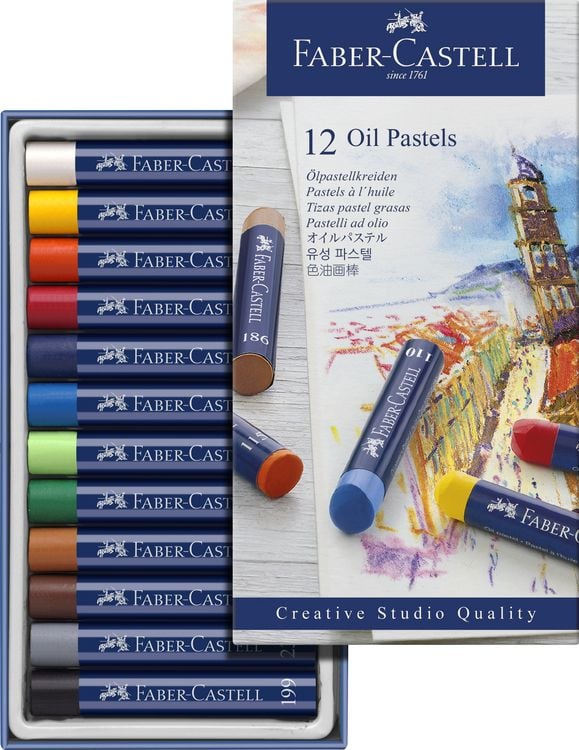 Produktbild: Faber-Castell &Ouml;lpastellkreiden, 12er Set
