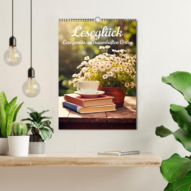 Produktbild: Lesegl&uuml;ck (Wandkalender 2026 DIN A3 hoch), CALVENDO Monatskalender