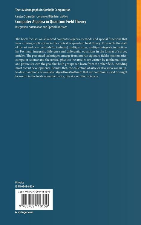 Produktbild: Computer Algebra in Quantum Field Theory