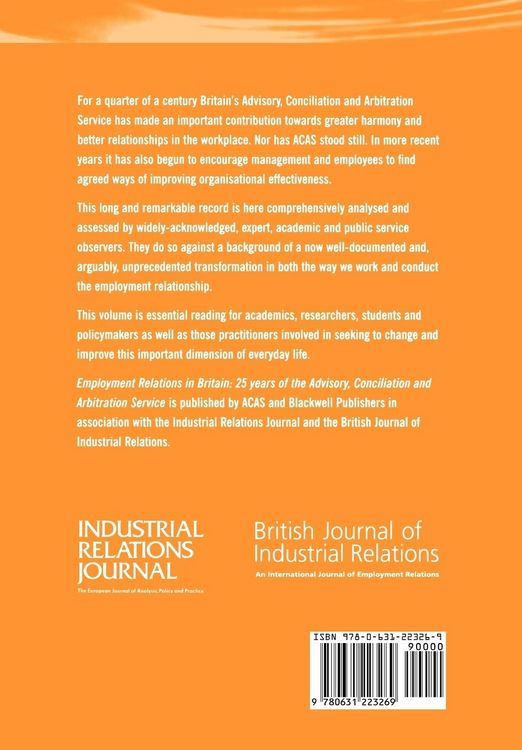 Produktbild: Employment Relations in Britain