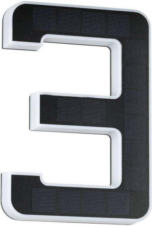 Produktbild: Paulmann 79844 Solar-Hausnummernleuchte 0.20W Warmwei&szlig; Schwarz