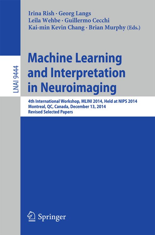 Produktbild: Machine Learning and Interpretation in Neuroimaging