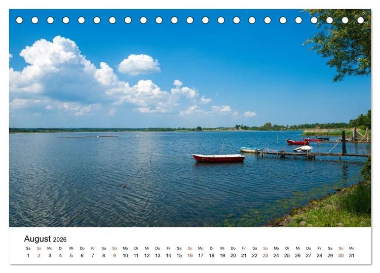 Produktbild: OSTSEE Wundersch&ouml;nes Deutschland (Tischkalender 2026 DIN A5 quer), CALVENDO Monatskalender