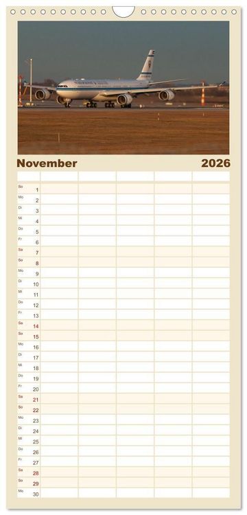 Produktbild: Familienplaner 2026 - Die Faszination der Quadjets mit 5 Spalten (Wandkalender, 21 x 45 cm) CALVENDO