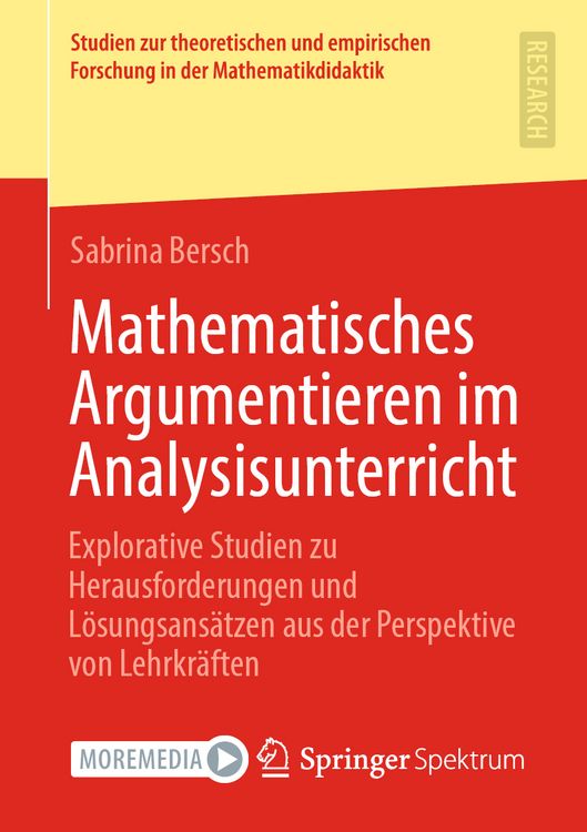 Produktbild: Mathematisches Argumentieren im Analysisunterricht